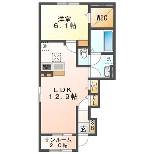 スプリングフィールド VI【1階】の間取り