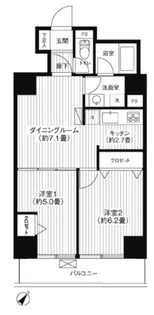 ロイヤル笹塚【5階】の間取り