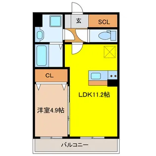 Levante【4階】の間取り