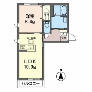 サン テラス DUO【1階】の間取り