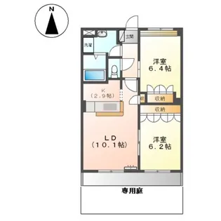 涼風蘭【1階】の間取り