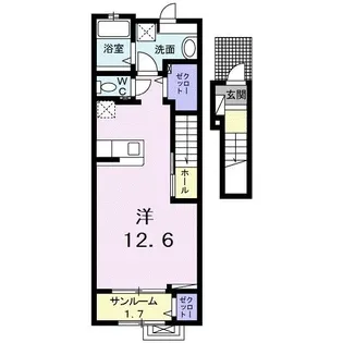 フォンテーヌ I【2階】の間取り