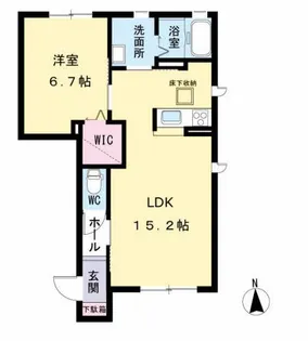 リラフォート【1階】の間取り