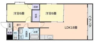 日宝エミール天文館【6階】の間取り