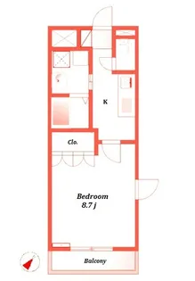コンフォール神奈川【2階】の間取り