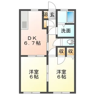 ピュアロード【1階】の間取り
