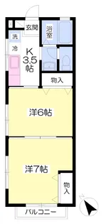 リバティーヒルズ泉【2階】の間取り