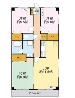 東京都練馬区南大泉5【マンション】の間取り