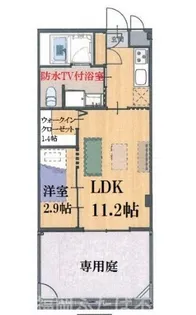 1LDKの間取り画像