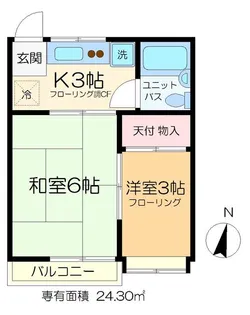 ハイツマコトA【2階】の間取り