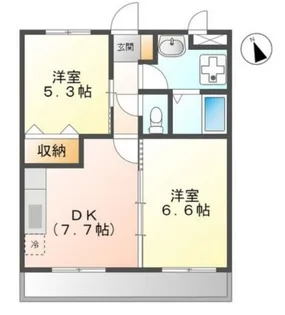 グレイスシャトー21【2階】の間取り