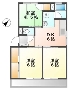 コーポ大坪【2階】の間取り