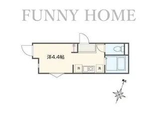 東京都世田谷区下馬1【アパート】の間取り