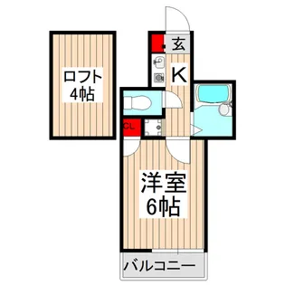 スカイパレス【3階】の間取り