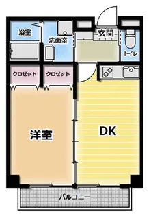 ローズ【5階】の間取り