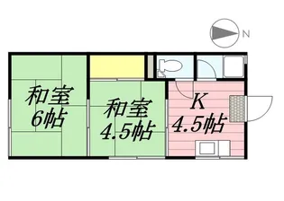 ハウス中之島【2階】の間取り