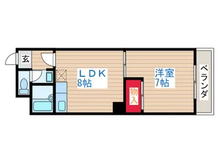 パークサイドマンション松が丘【3階】の間取り