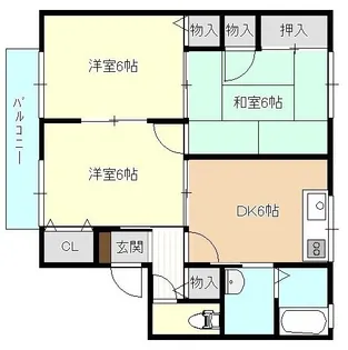 EVER BLOOM【2階】の間取り