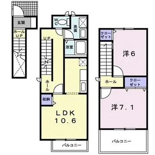 シャトレ・T.S【2階】の間取り