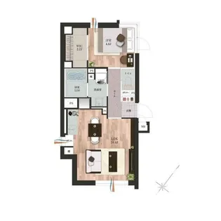 デュオメゾン渋谷松濤【3階】の間取り