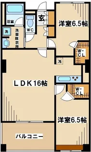 東京都世田谷区南烏山2【マンション】の間取り