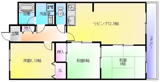 フローラルコート【3階】の間取り