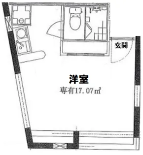 グリフィンドール中野【1階】の間取り