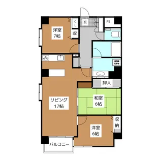 グランドハイツ表参道東館【9階】の間取り