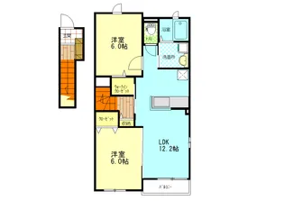 ihana I棟【2階】の間取り