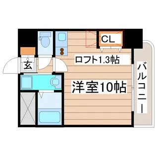 榴岡レジデンス壱番館【8階】の間取り