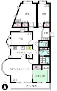 ウエダマンション【2階】の間取り