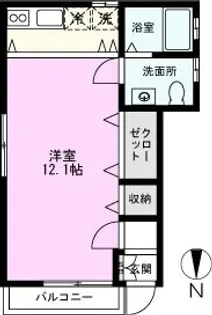 住吉ハイツ【1階】の間取り
