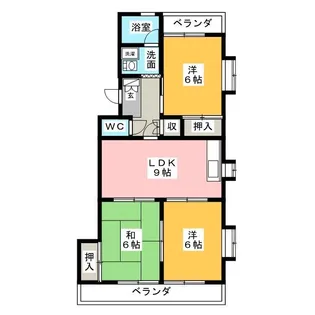 サンライズ藤【2階】の間取り