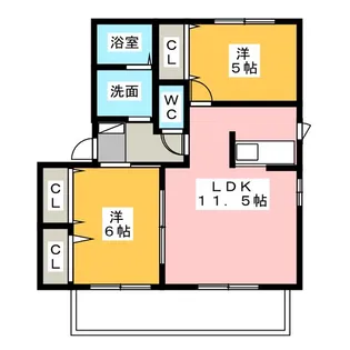 セゾン(B)【1階】の間取り