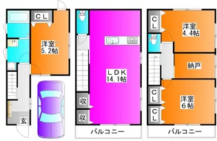埼玉県川口市芝下1【一戸建】の間取り