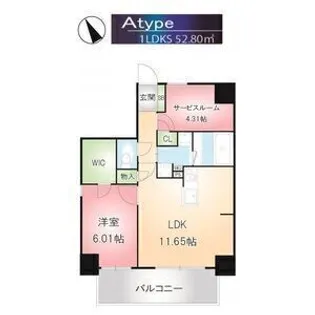 愛知県名古屋市東区東桜2【マンション】の間取り