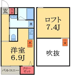 EscadaSOGA(エスカーダソガ)【2階】の間取り