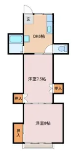 ハイツオーデン【2階】の間取り