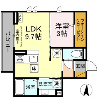 メゾングレイス【1階】の間取り