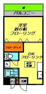 カーサ浜田【1階】の間取り