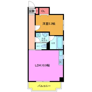 スカイヒルズ【1階】の間取り