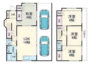 神奈川県愛甲郡愛川町半原【一戸建】の間取り