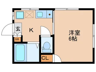 スカイハイム西台【1階】の間取り