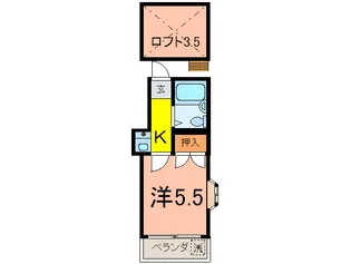 レオパレス中延第一【2階】の間取り