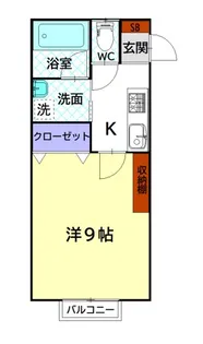 apartment Be:1【2階】の間取り