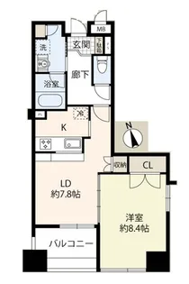 ベラカーサ秋葉原【8階】の間取り