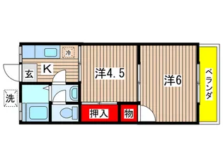 コーポ中藤【2階】の間取り