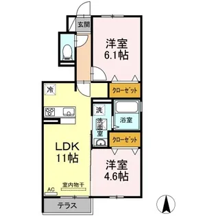 アネシス【1階】の間取り