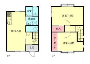 メゾネットしをんCの間取り