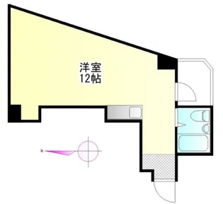 万年安全第三ビル【6階】の間取り